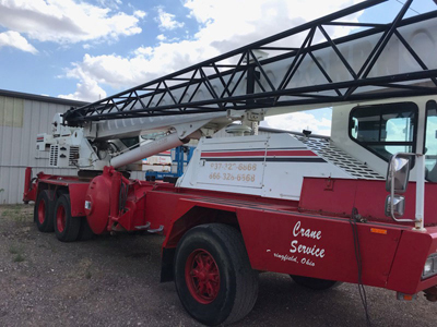 LinkBelt HTC830 crane with swing away transported by Export Logistics & Shipping, Inc.